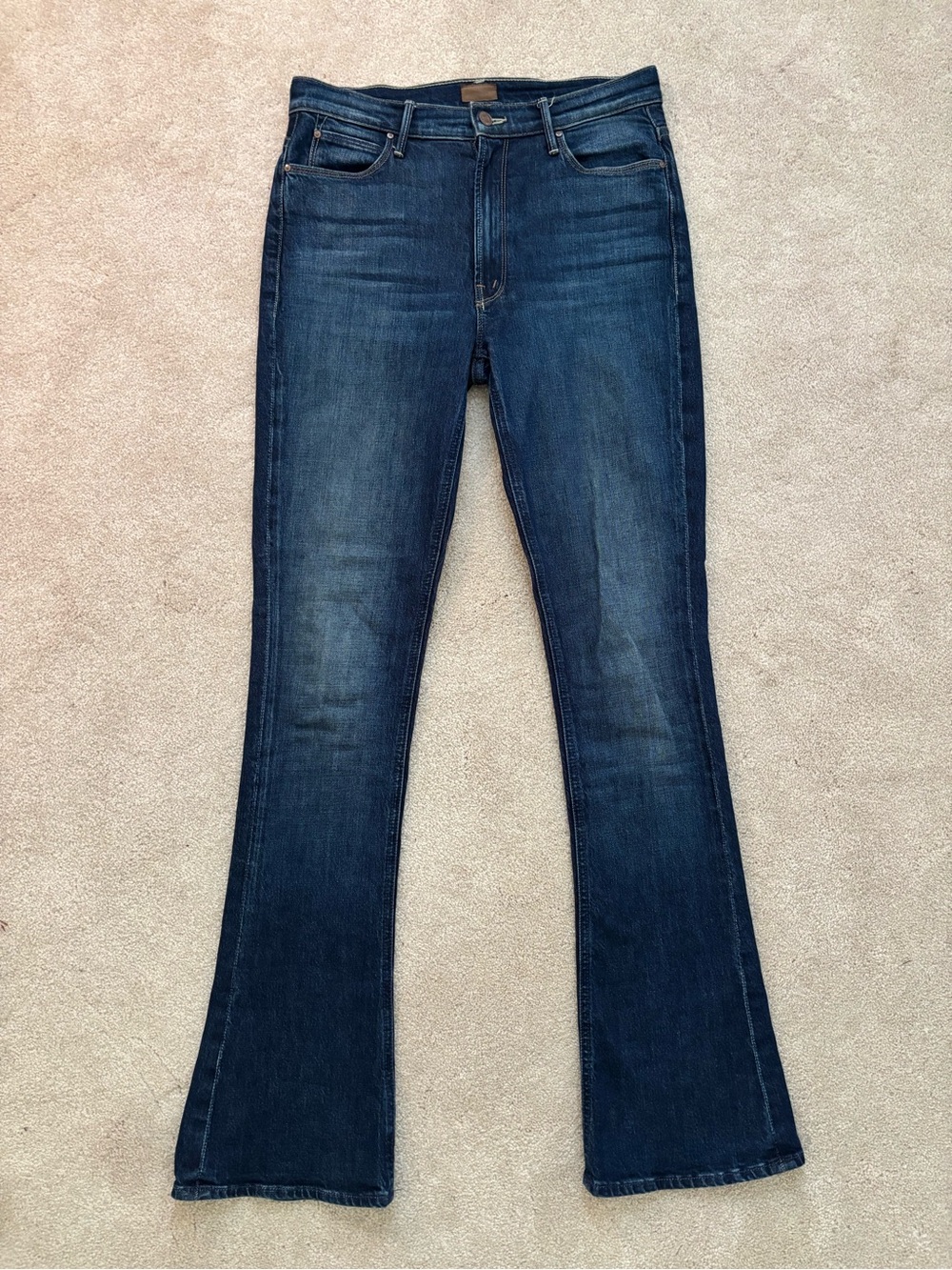 Mother denim high waisted runway jean shine on size 28
